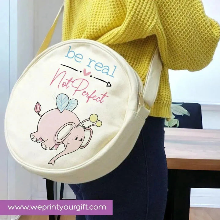 Round Bag -Cute Elephant - WE PRINT