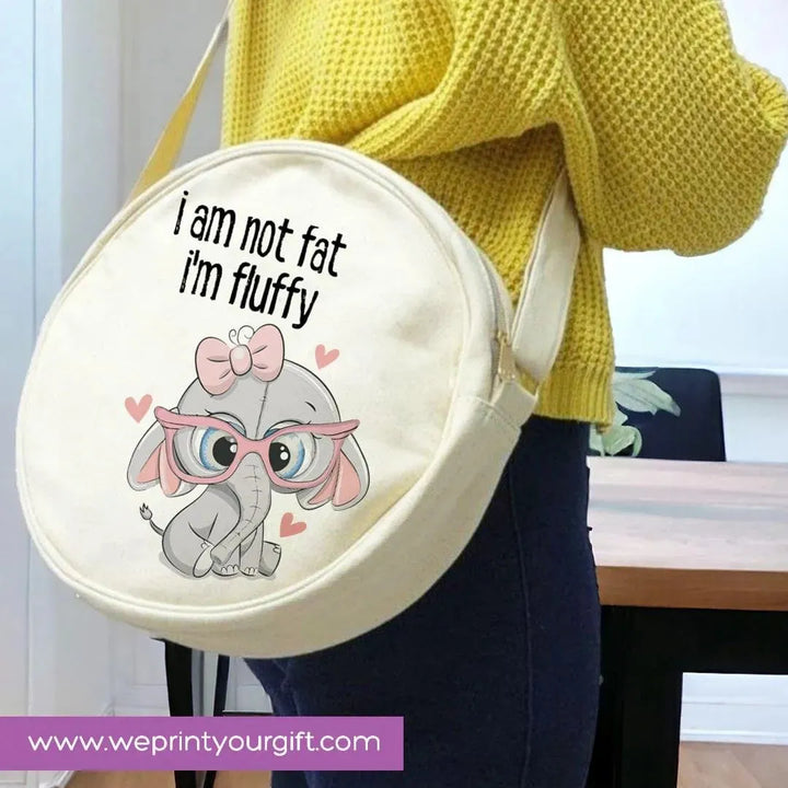 Round Bag -Cute Elephant - WE PRINT