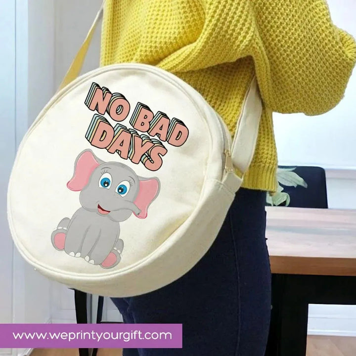 Round Bag -Cute Elephant - WE PRINT