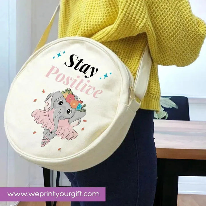 Round Bag -Cute Elephant - WE PRINT