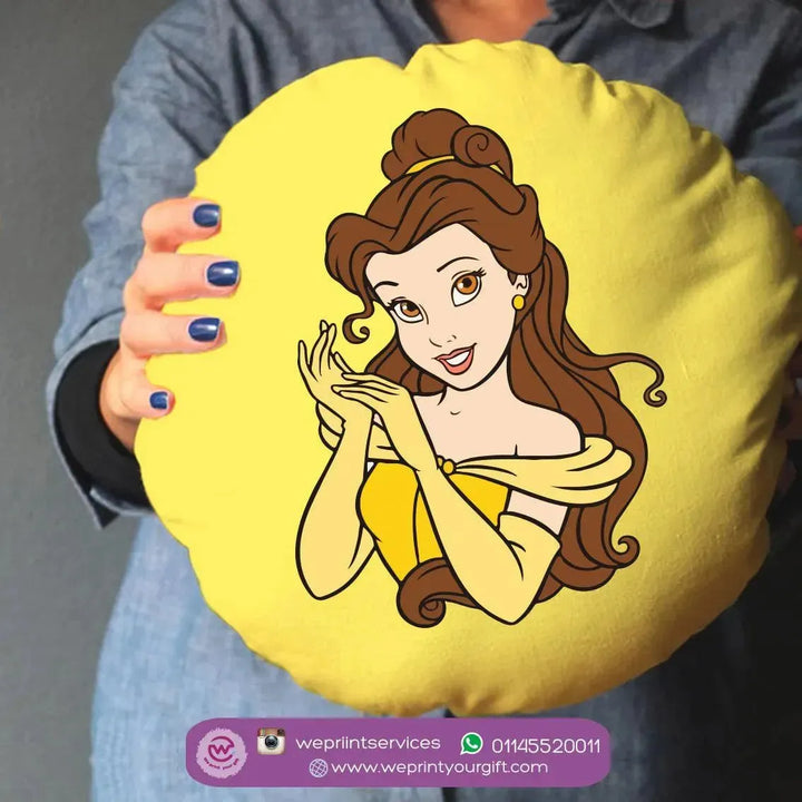 Round Cushion -Beauty And The Beast - WE PRINT