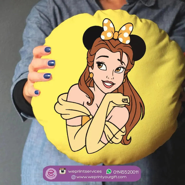 Round Cushion -Beauty And The Beast - WE PRINT