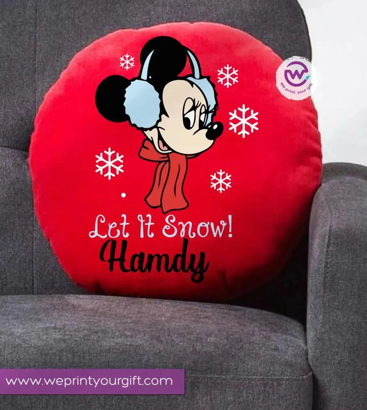 Round Cushion -Christmas -Disney - WE PRINT