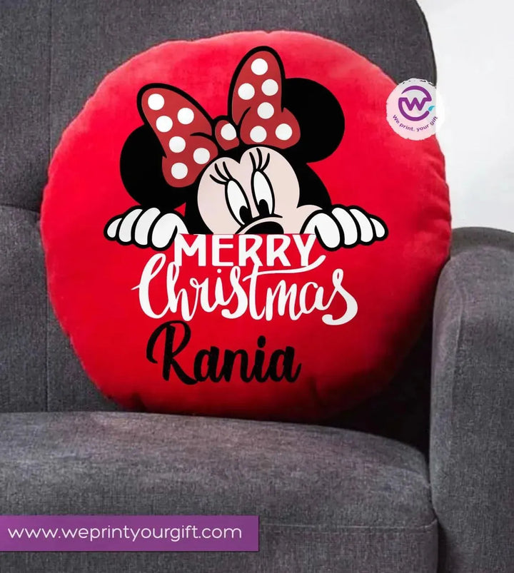 Round Cushion -Christmas -Disney - WE PRINT