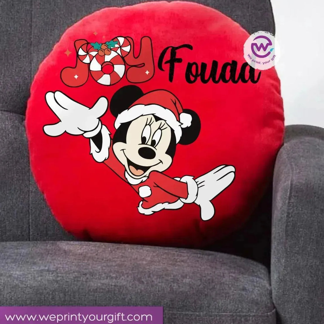 Round Cushion -Christmas -Disney - WE PRINT