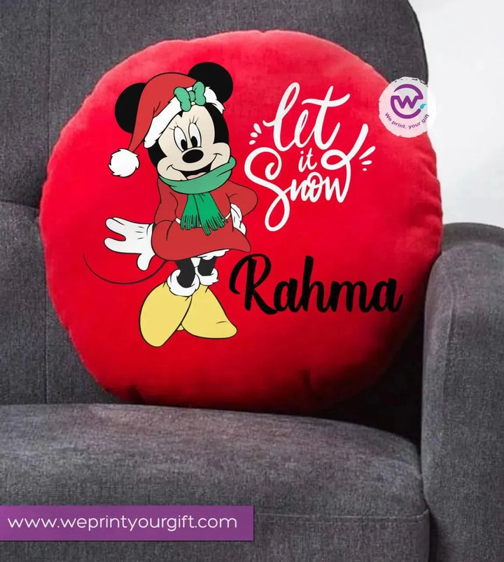 Round Cushion -Christmas -Disney - WE PRINT