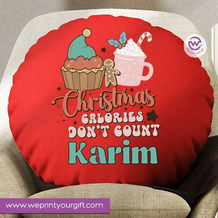 Round Cushion-Christmas -Santa - WE PRINT