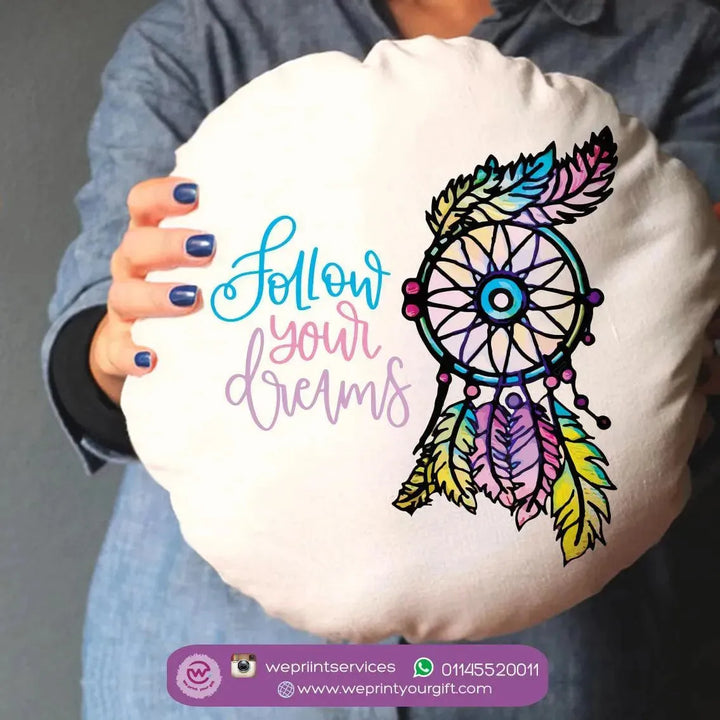 Round Cushion -Dream Catcher - WE PRINT