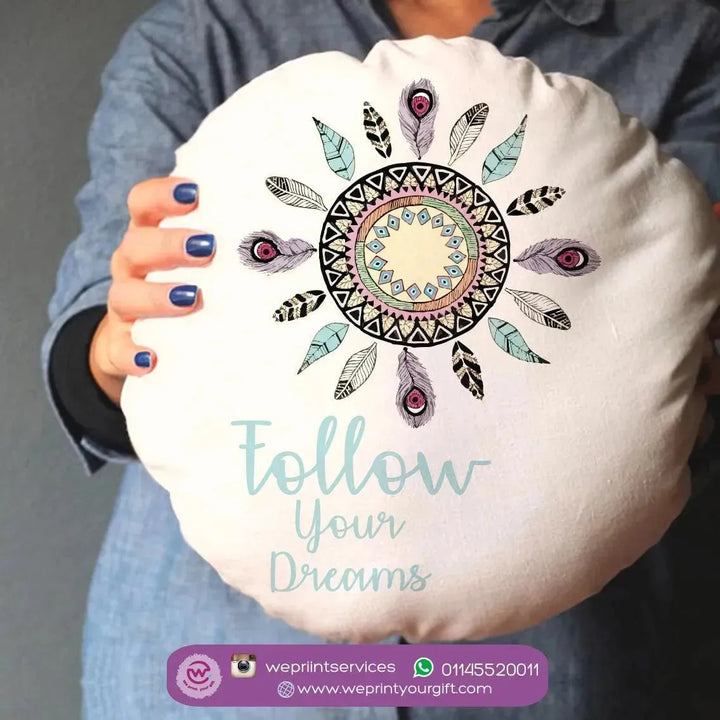 Round Cushion -Dream Catcher - WE PRINT