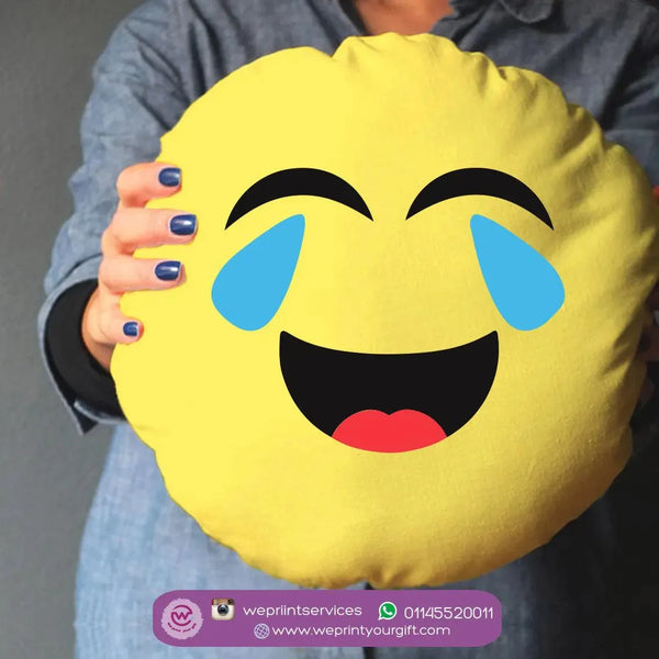 Round Cushion -Emoji - WE PRINT