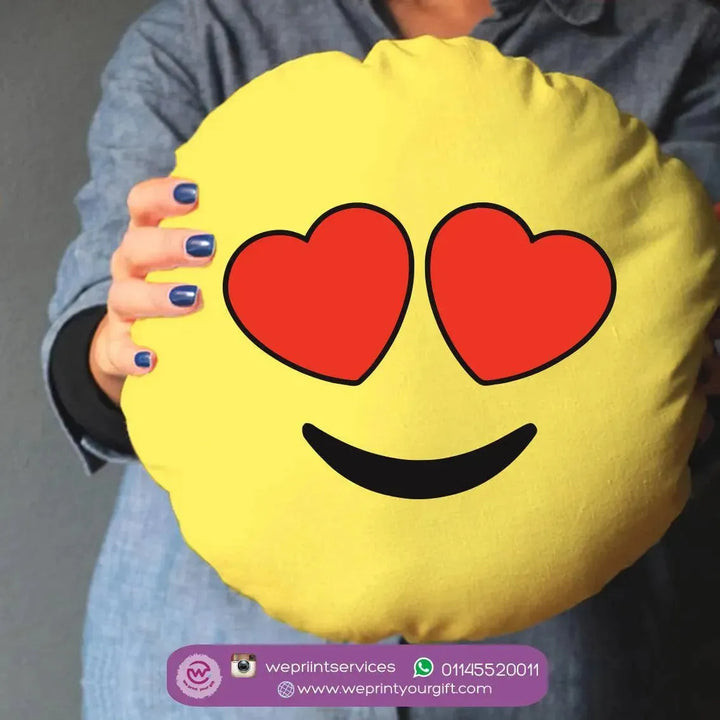 Round Cushion -Emoji - WE PRINT