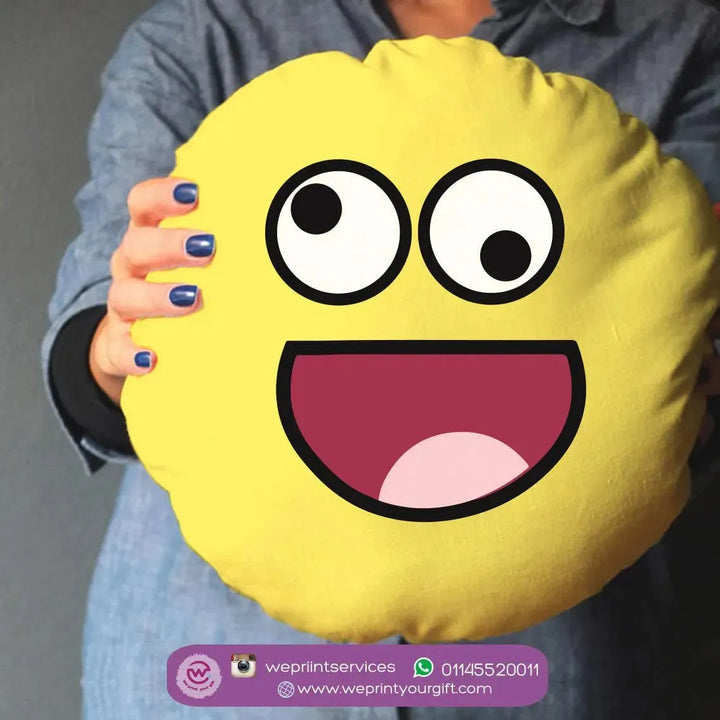 Round Cushion -Emoji - WE PRINT