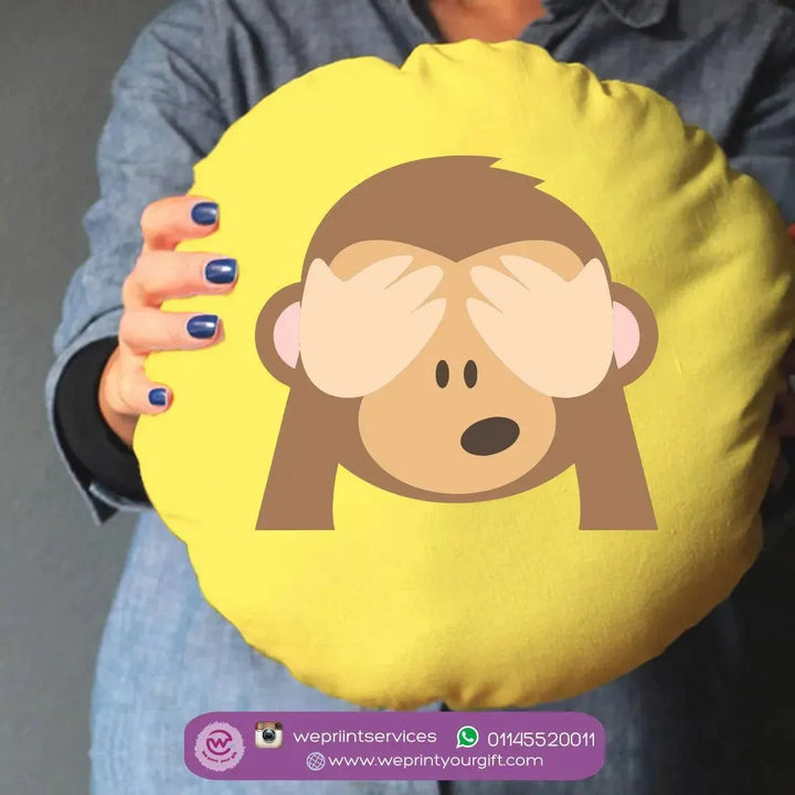 Round Cushion -Emoji - WE PRINT