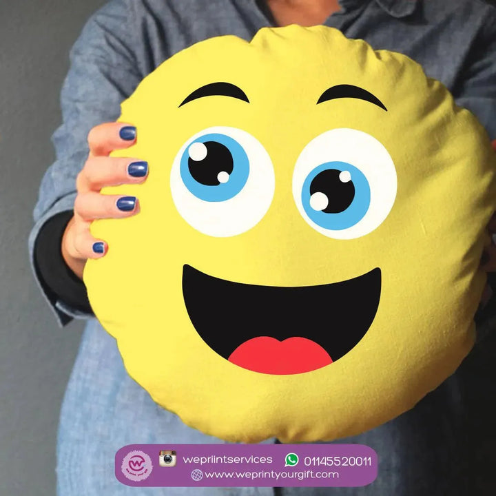 Round Cushion -Emoji - WE PRINT