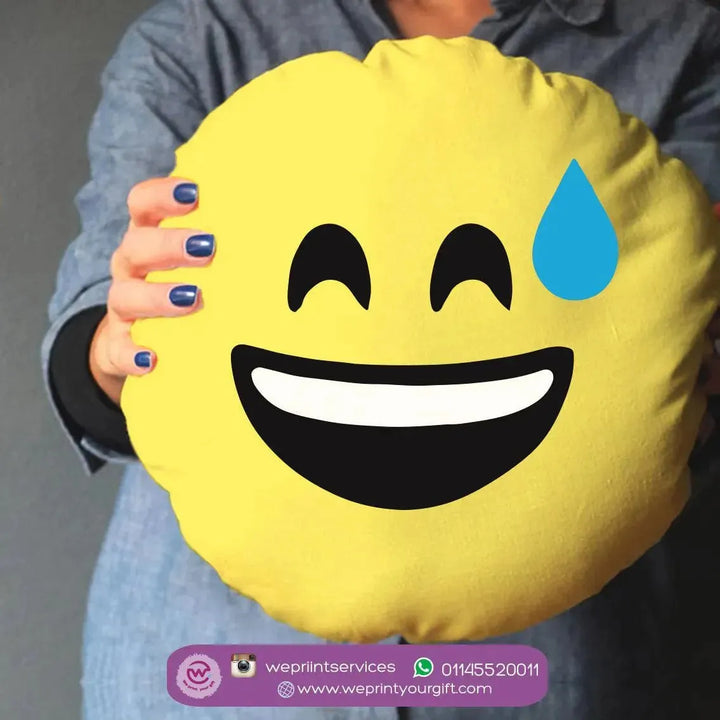 Round Cushion -Emoji - WE PRINT