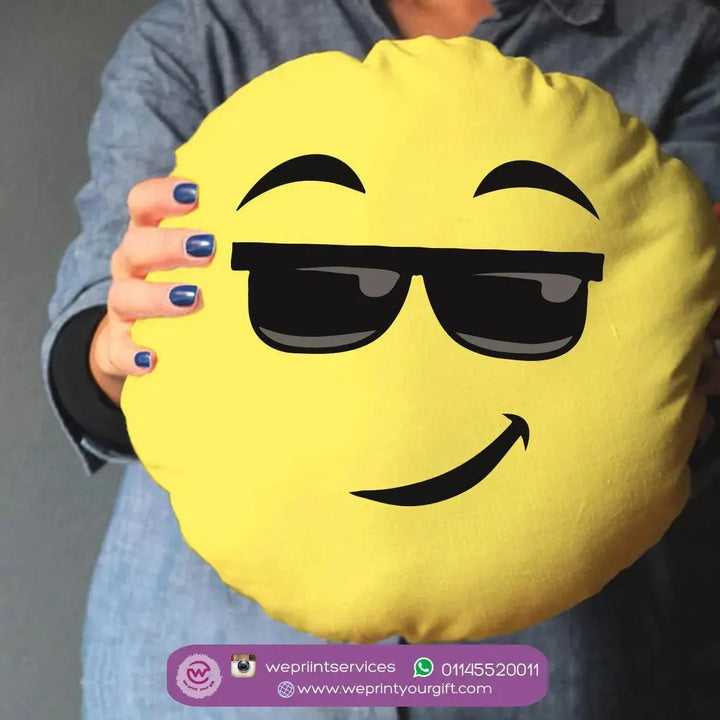 Round Cushion -Emoji - WE PRINT