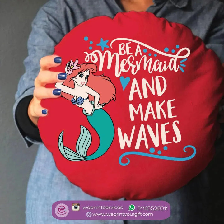 Round Cushion -Mermaid - WE PRINT