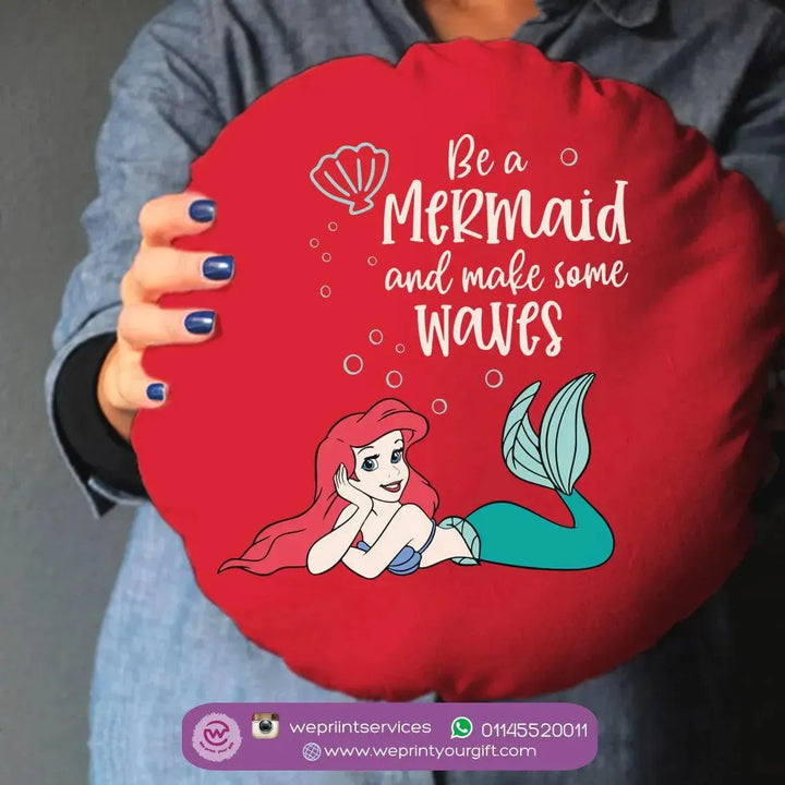 Round Cushion -Mermaid - WE PRINT