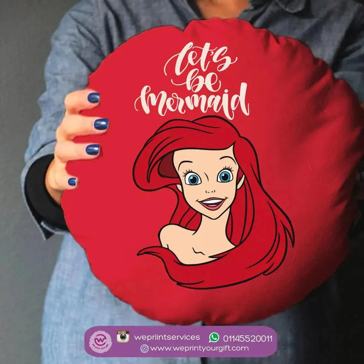 Round Cushion -Mermaid - WE PRINT