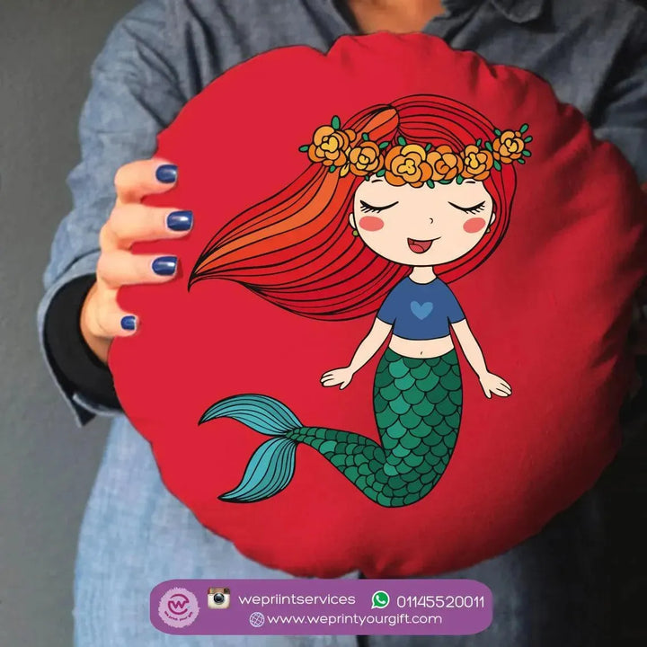 Round Cushion -Mermaid - WE PRINT