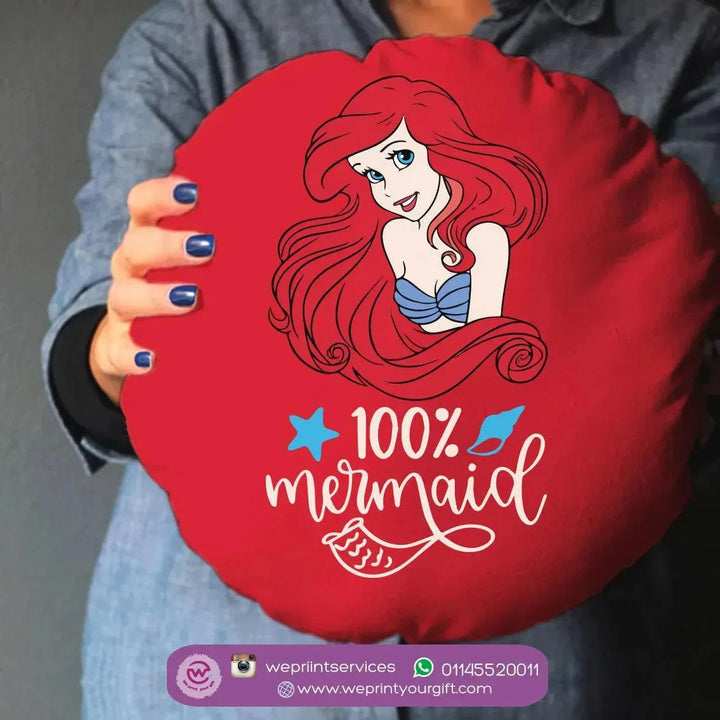 Round Cushion -Mermaid - WE PRINT