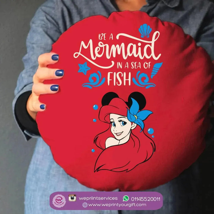 Round Cushion -Mermaid - WE PRINT