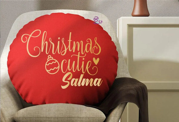 Round Cushion -Merry Christmas - WE PRINT