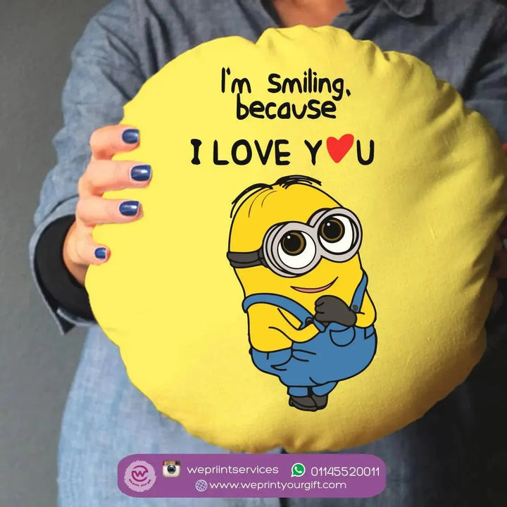 Round Cushion -Minions - WE PRINT