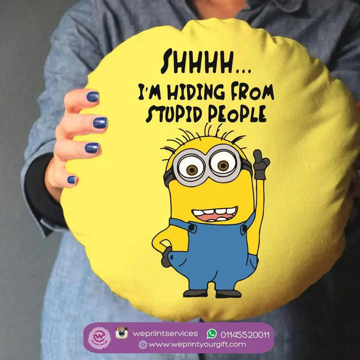 Round Cushion -Minions - WE PRINT