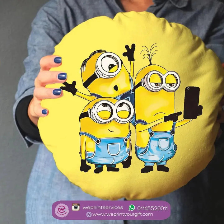 Round Cushion -Minions - WE PRINT