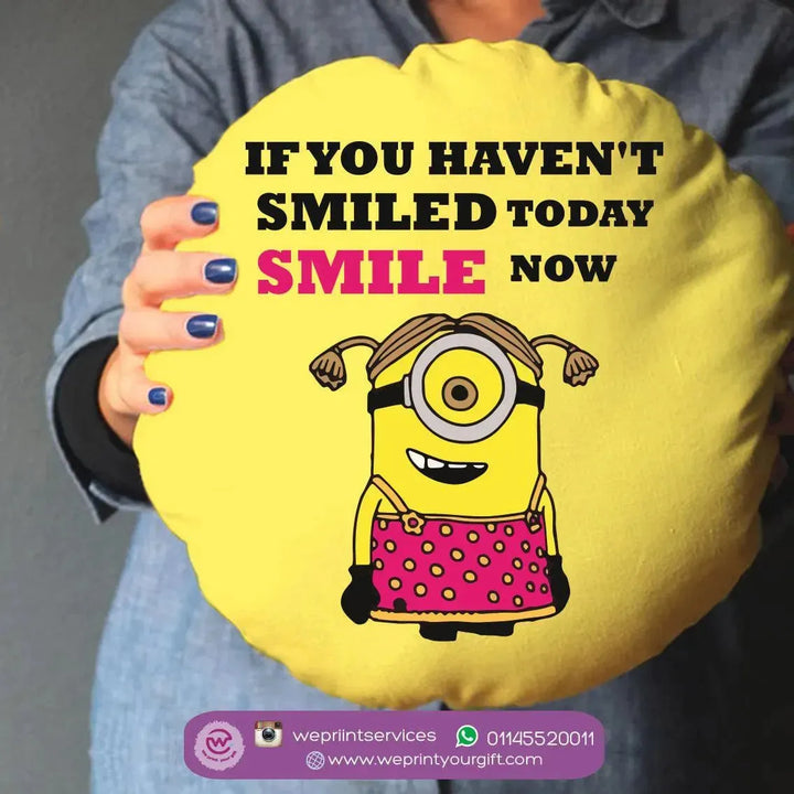 Round Cushion -Minions - WE PRINT