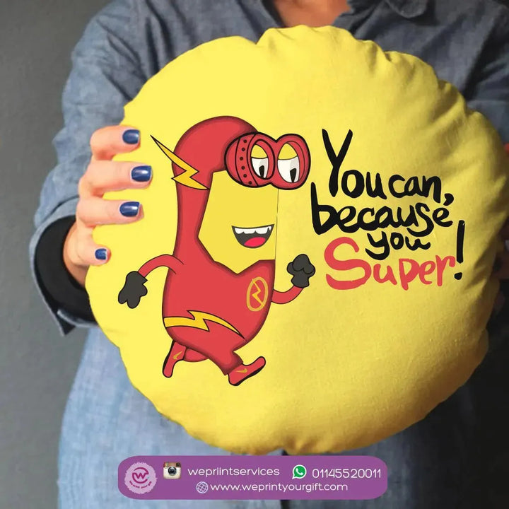 Round Cushion -Minions - WE PRINT