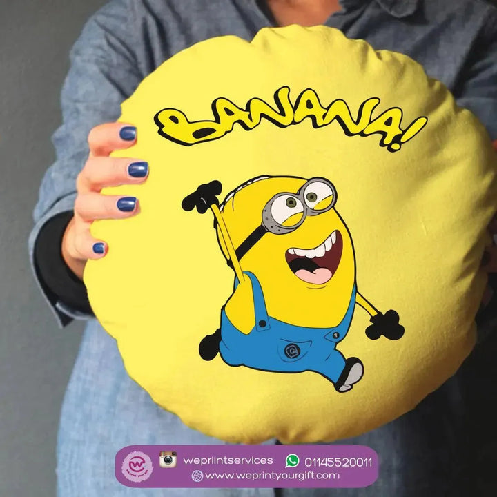 Round Cushion -Minions - WE PRINT