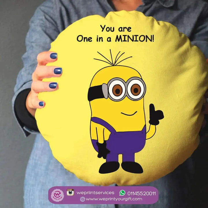 Round Cushion -Minions - WE PRINT