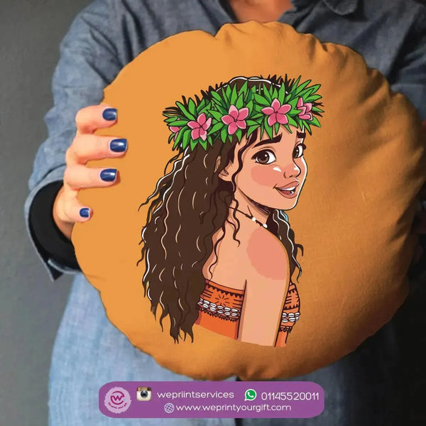 Round Cushion -Moana - WE PRINT