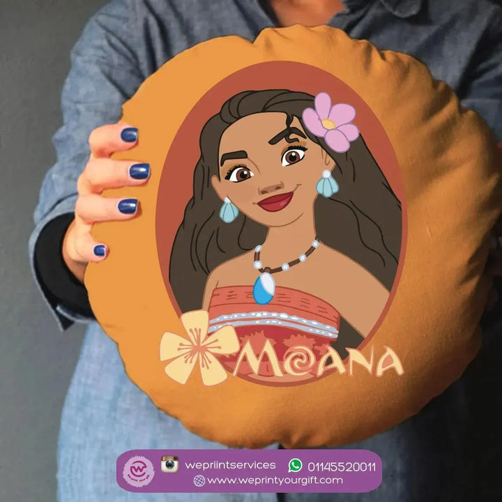 Round Cushion -Moana - WE PRINT