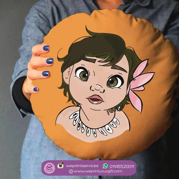 Round Cushion -Moana - WE PRINT