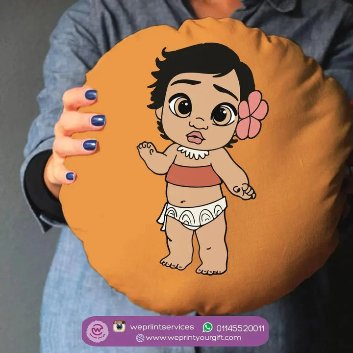 Round Cushion -Moana - WE PRINT