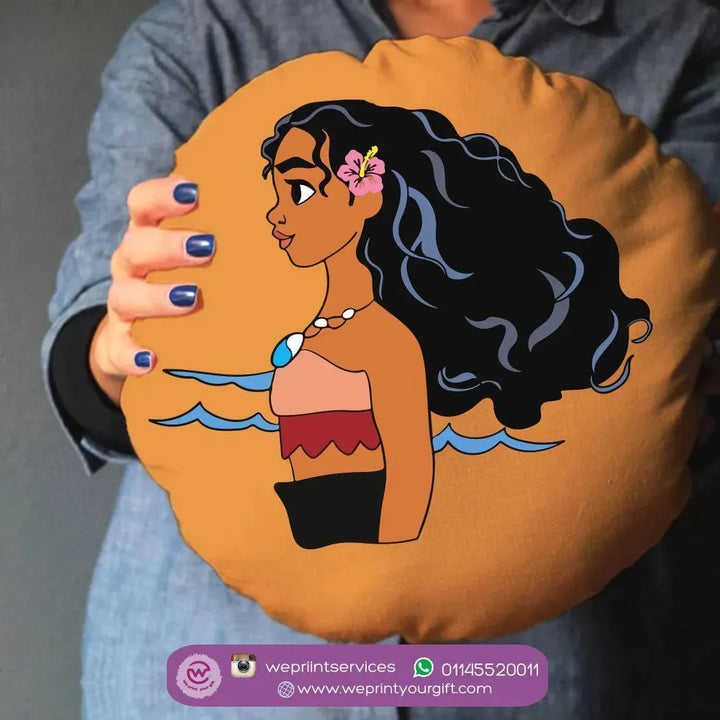 Round Cushion -Moana - WE PRINT