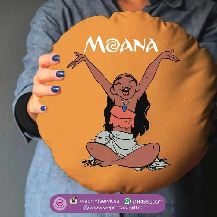 Round Cushion -Moana - WE PRINT