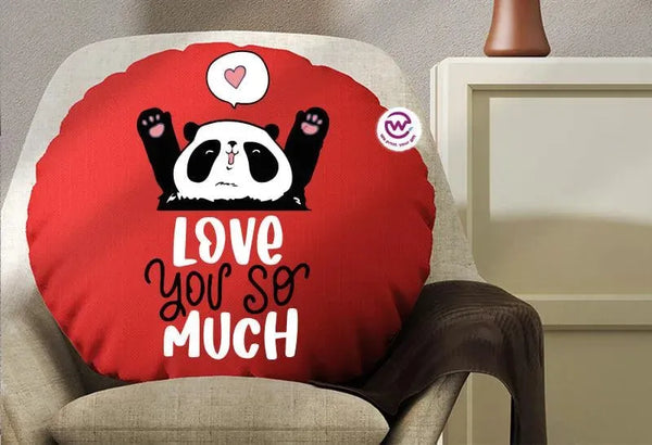 Round Cushion -Panda - WE PRINT