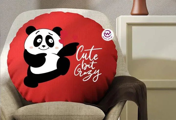 Round Cushion -Panda - WE PRINT