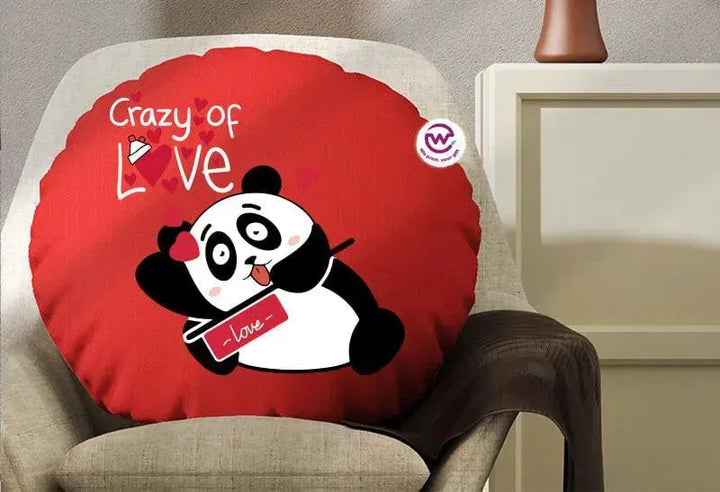 Round Cushion -Panda - WE PRINT