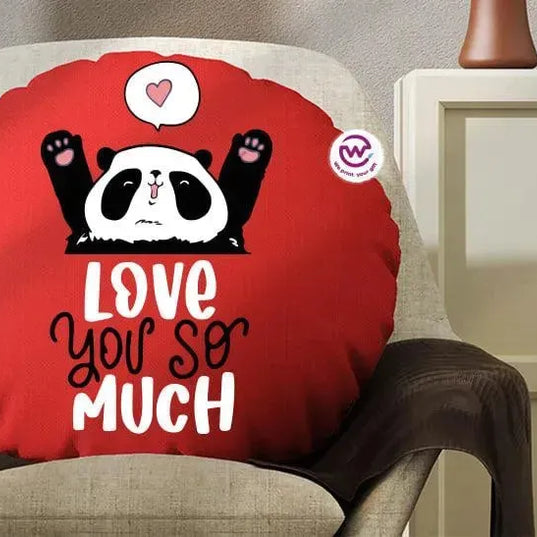 Round Cushion -Panda - WE PRINT