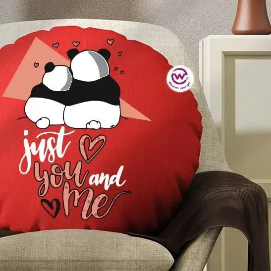 Round Cushion -Panda - WE PRINT