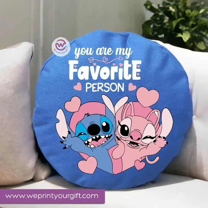 Round Cushion - Stitch (Lilo & Stitch) - WE PRINT