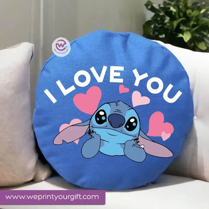 Round Cushion - Stitch (Lilo & Stitch) - WE PRINT