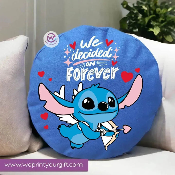 Round Cushion - Stitch (Lilo & Stitch) - WE PRINT