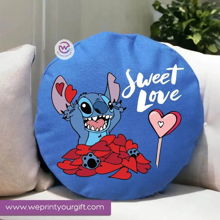 Round Cushion - Stitch (Lilo & Stitch) - WE PRINT