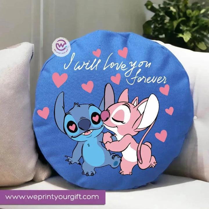 Round Cushion - Stitch (Lilo & Stitch) - WE PRINT